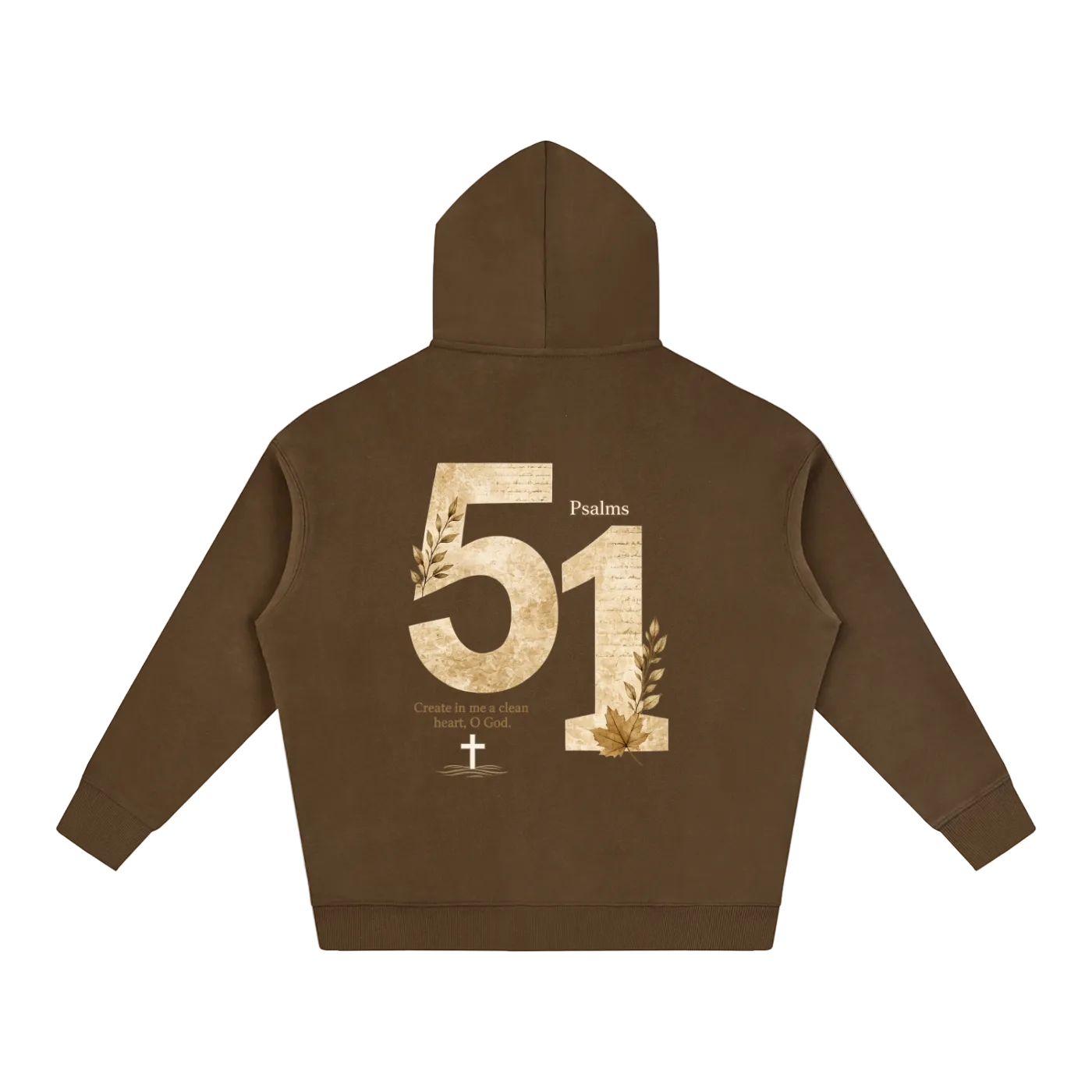 Oversize Fleeced Hoodie - Psalm 51