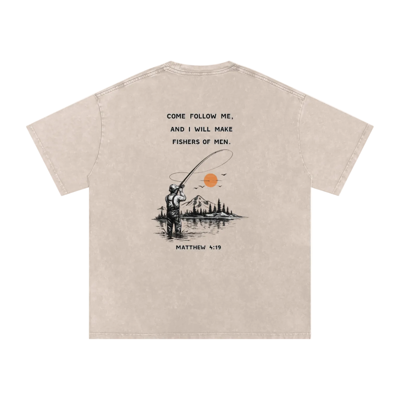 Stone Washed Oversized Cotton T-Shirt