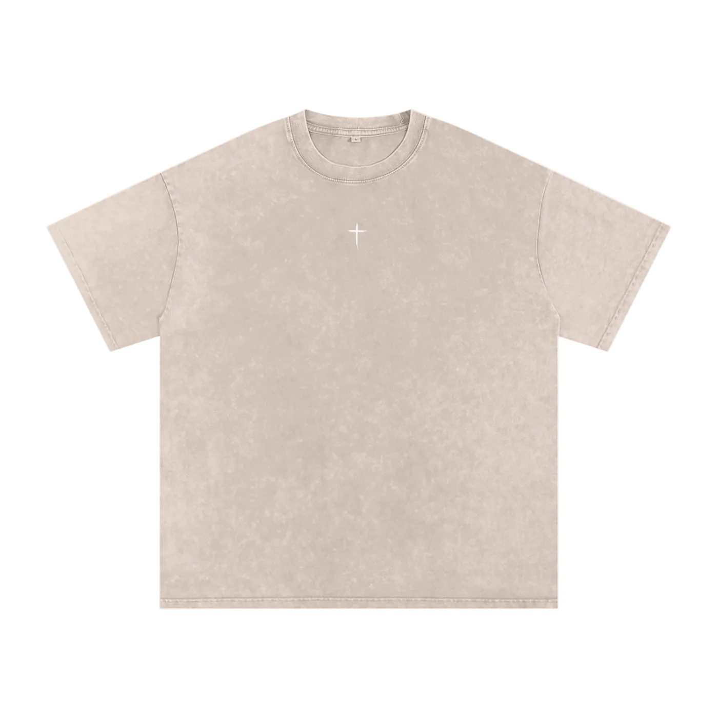 Stone Washed Oversized Cotton T-Shirt