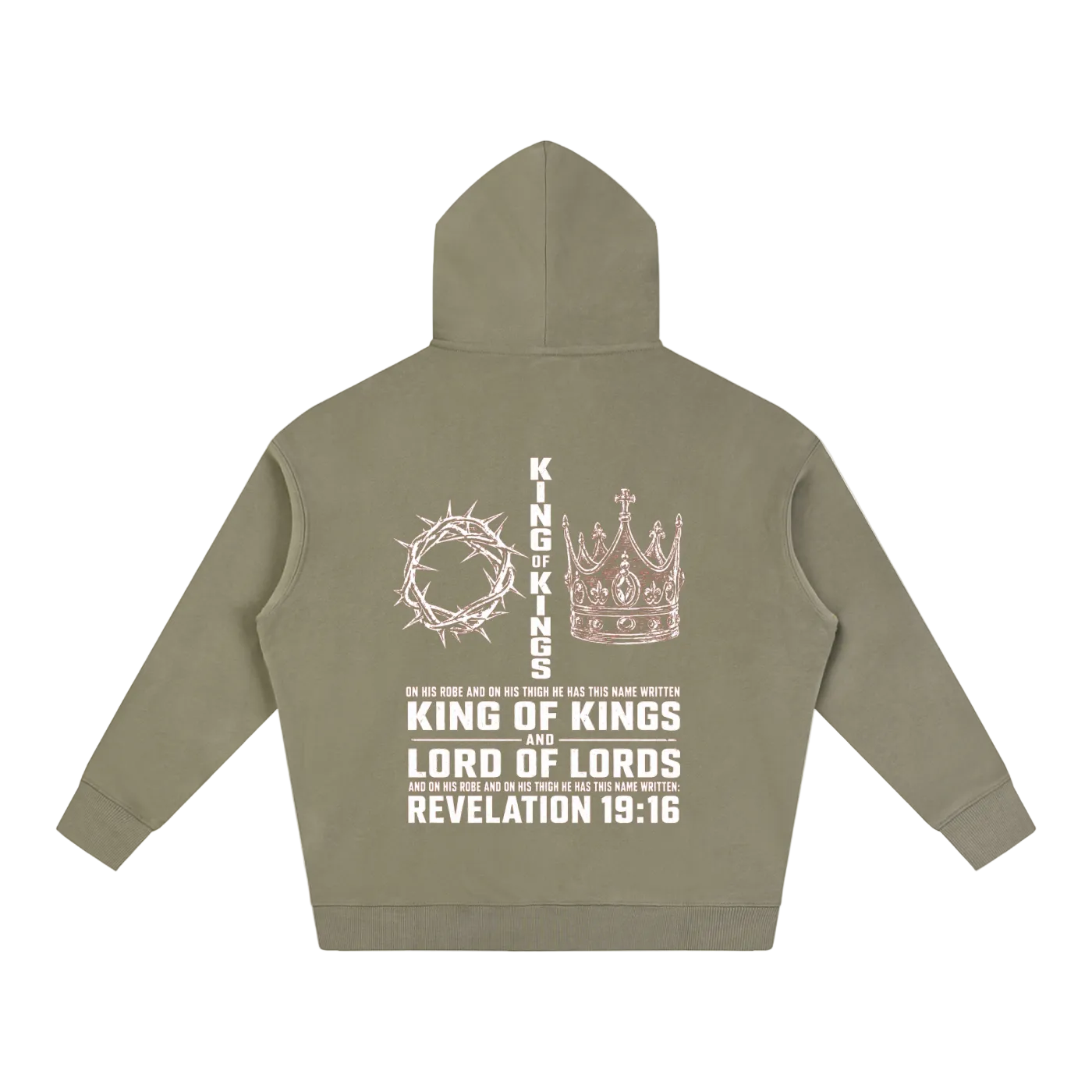 Oversize Fleeced Hoodie - King of Kings