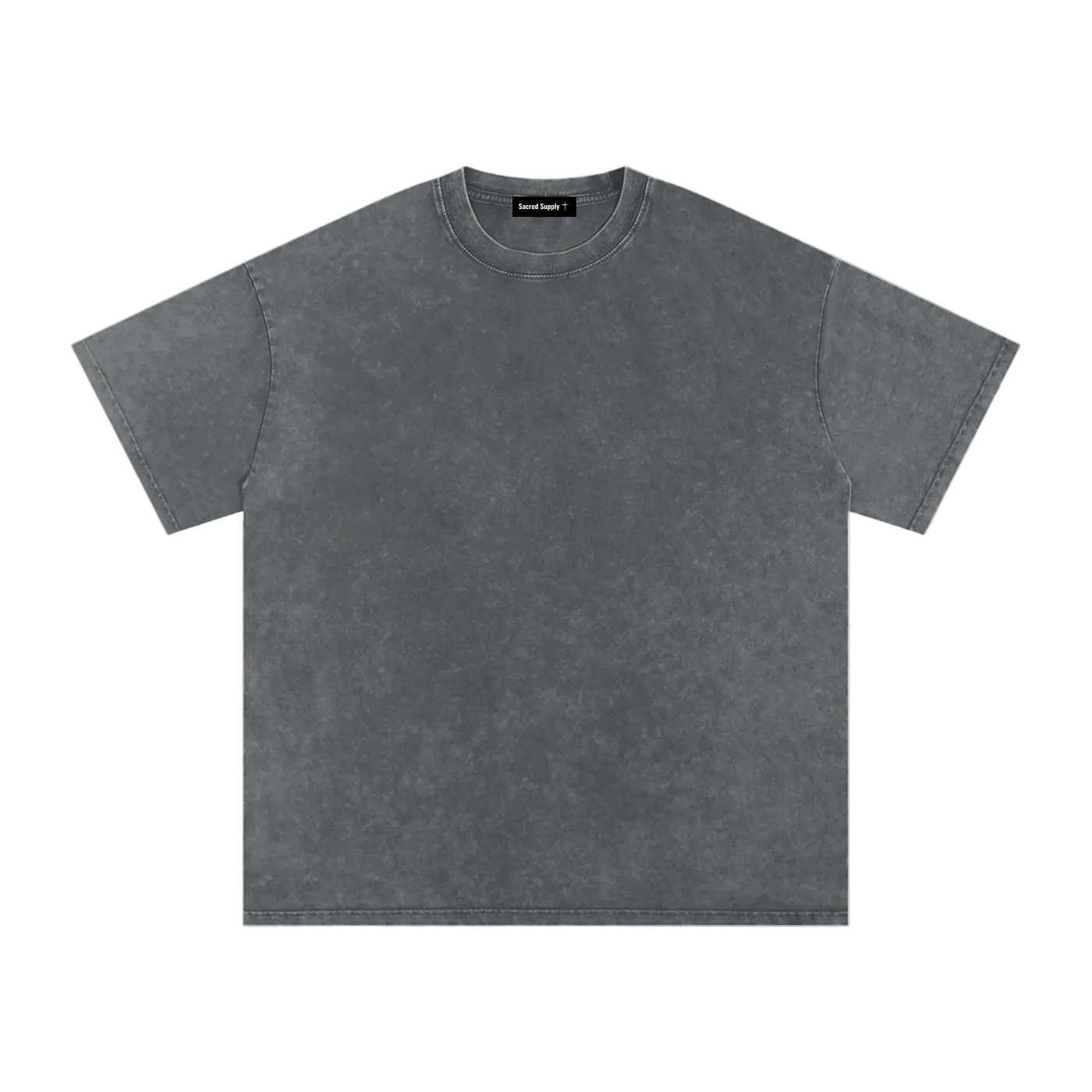 Snow Washed Oversized Cotton T-Shirt