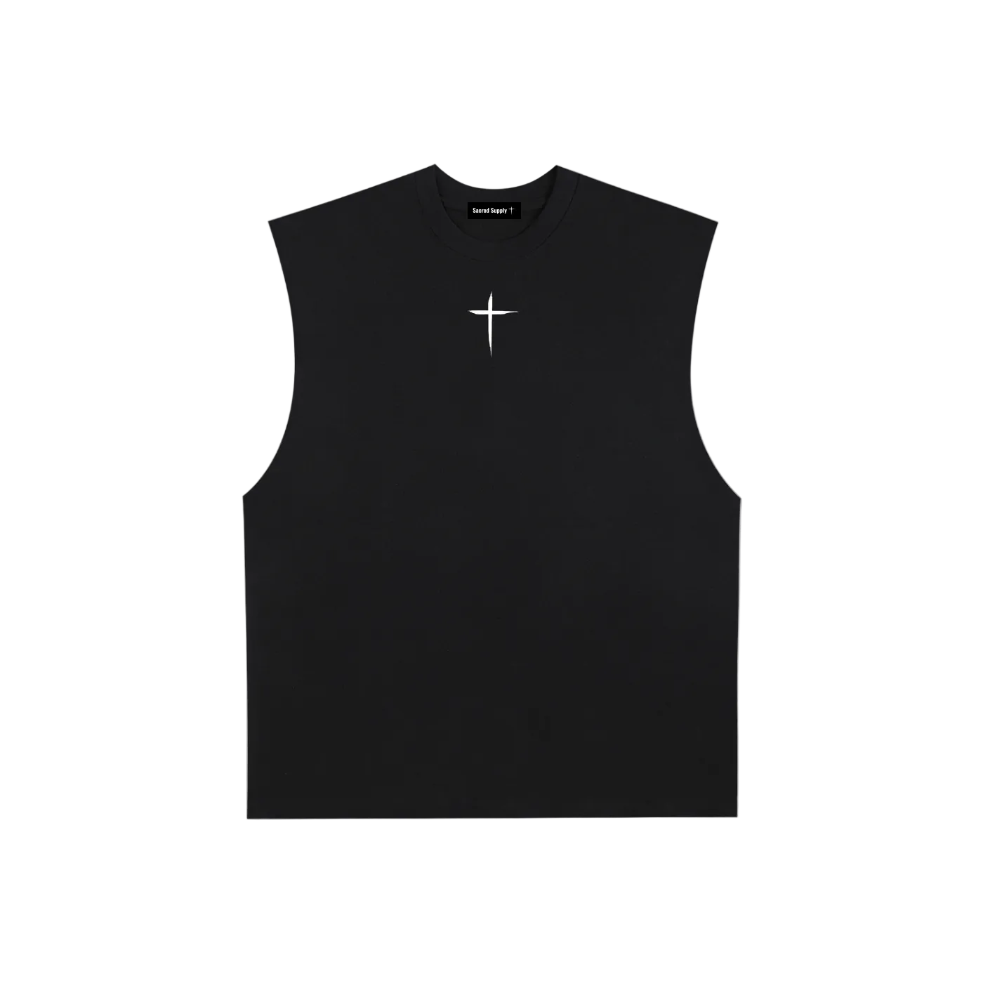 Raw Edge Cotton Tank Top - Psalm 51